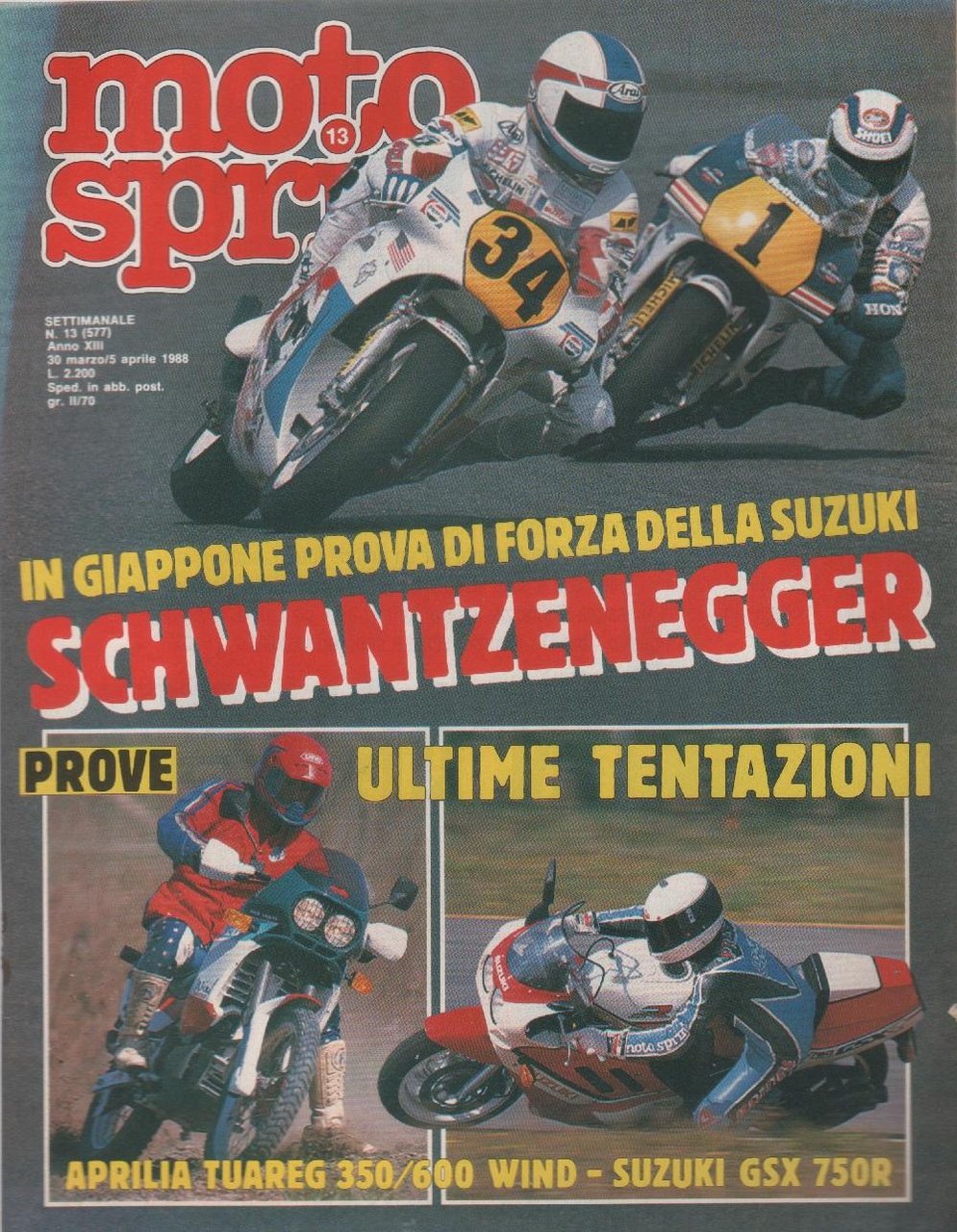 Moto sprint. n. 13 - 1988. Giappone prova di forza …