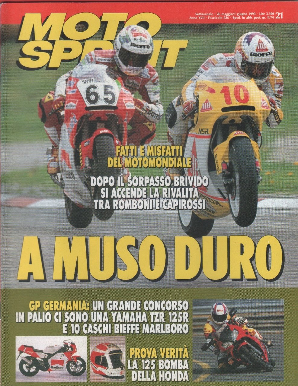 Moto sprint. n. 21 - 1993. GP Germania: a muso …