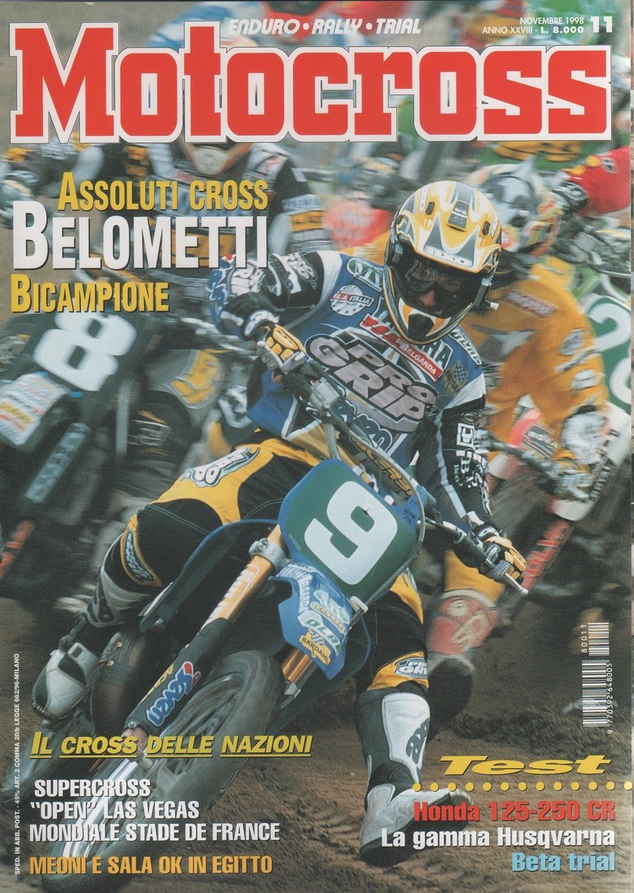 Motocross. Rivista, n. 11, novembre 1998 | Immagine principale