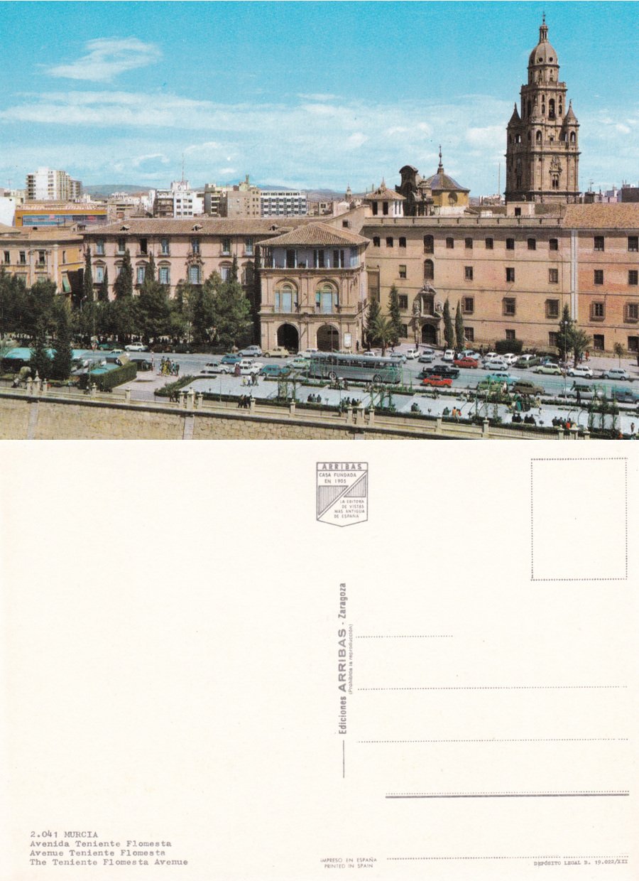 Murcia. Avenida Teniente Flomesta. Non viaggiata