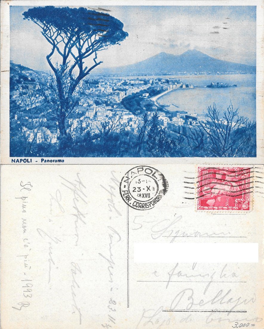 Napoli. Panorama. Viaggiata 1923