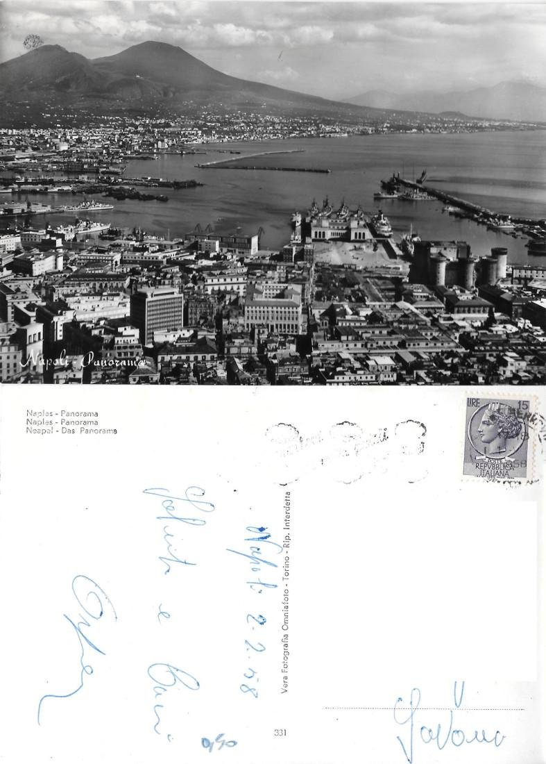 Napoli. Panorama. Viaggiata 1958