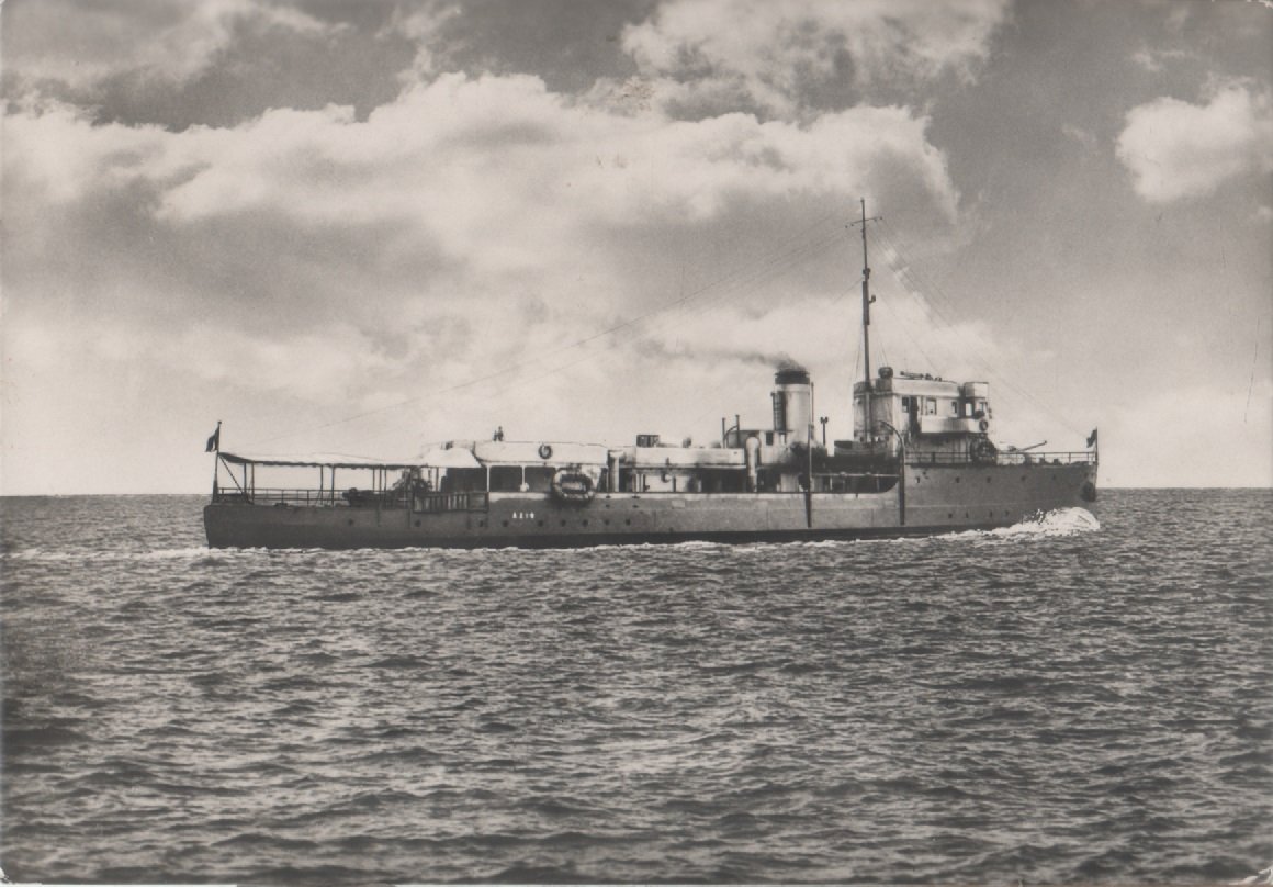 Nave idrografica Azio. Viaggiata 1953