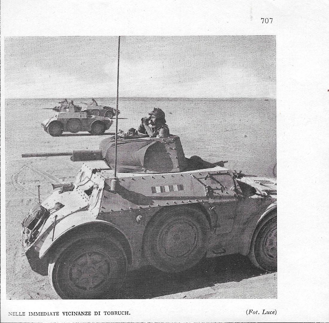 Nelle immediate vicinanze di Tobruch. Stampa 1942