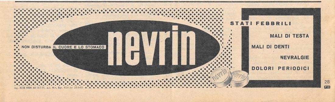 Nevrin. Stati febbrili, mali di testa, male di denti, nevralgie. …
