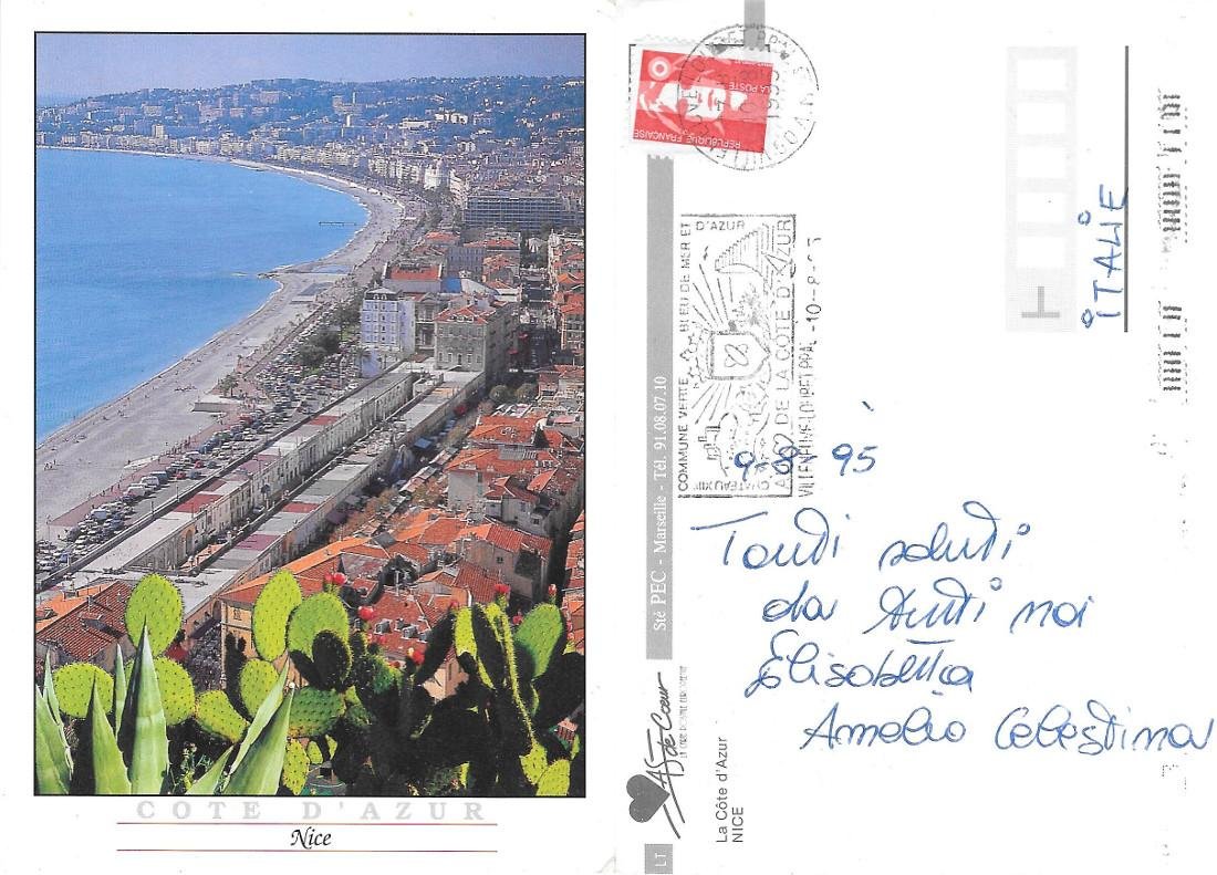 Nice. La Cote d'Azur. Viaggiata 1995