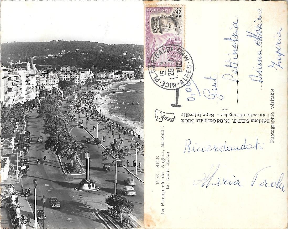 Nice La Promenade des Anglais au fond Le Mont Boron. …