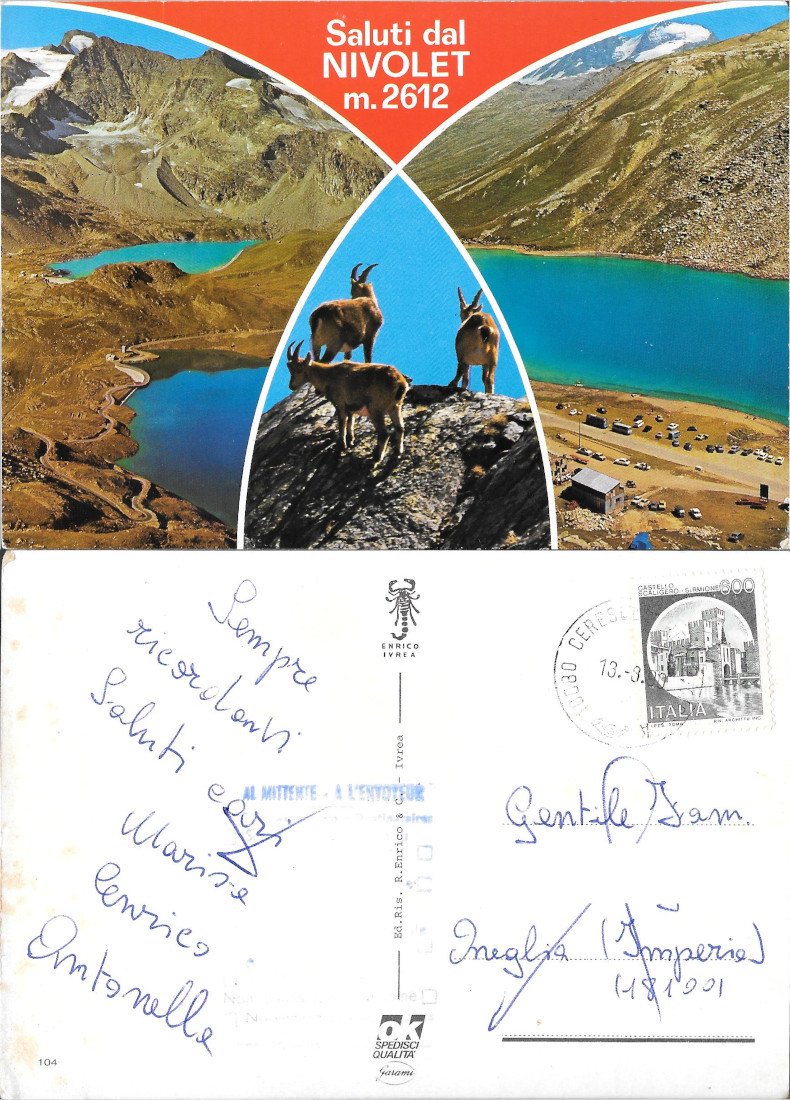 Nivolet. Saluti - Viaggiata 1990