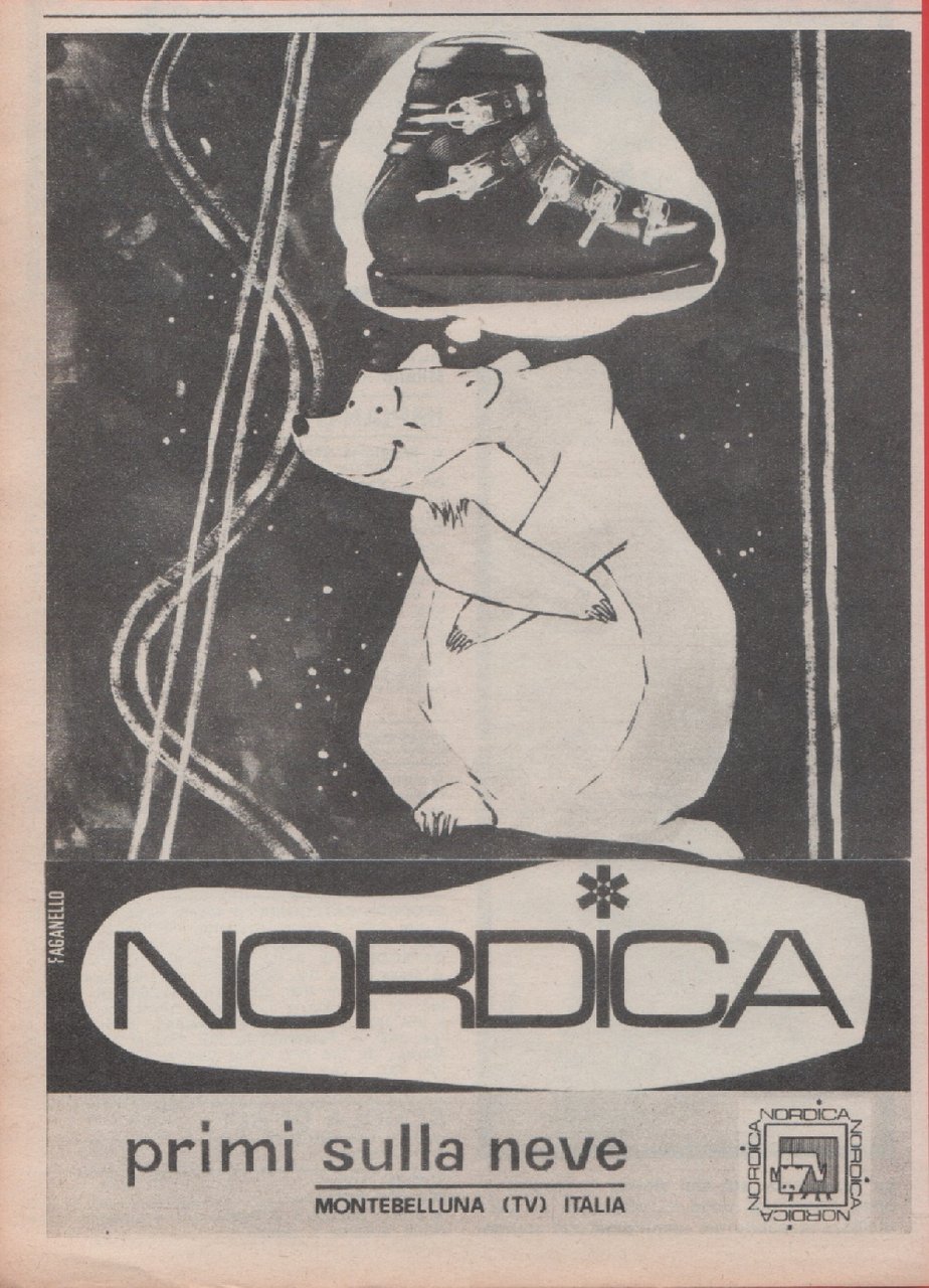 Nordica. Primi sulla neve. Advertising 1968