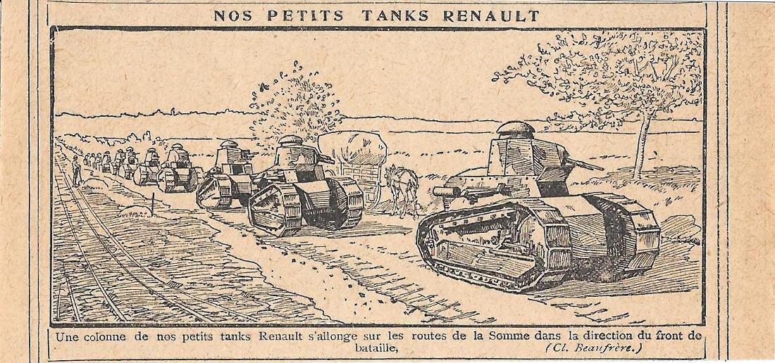 Nos petits tanks Renault. Stampa 1919