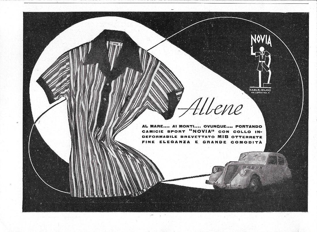 Novia Albene camicie / Rolliflex e Rolleicord. Advertising 1937 fronte …