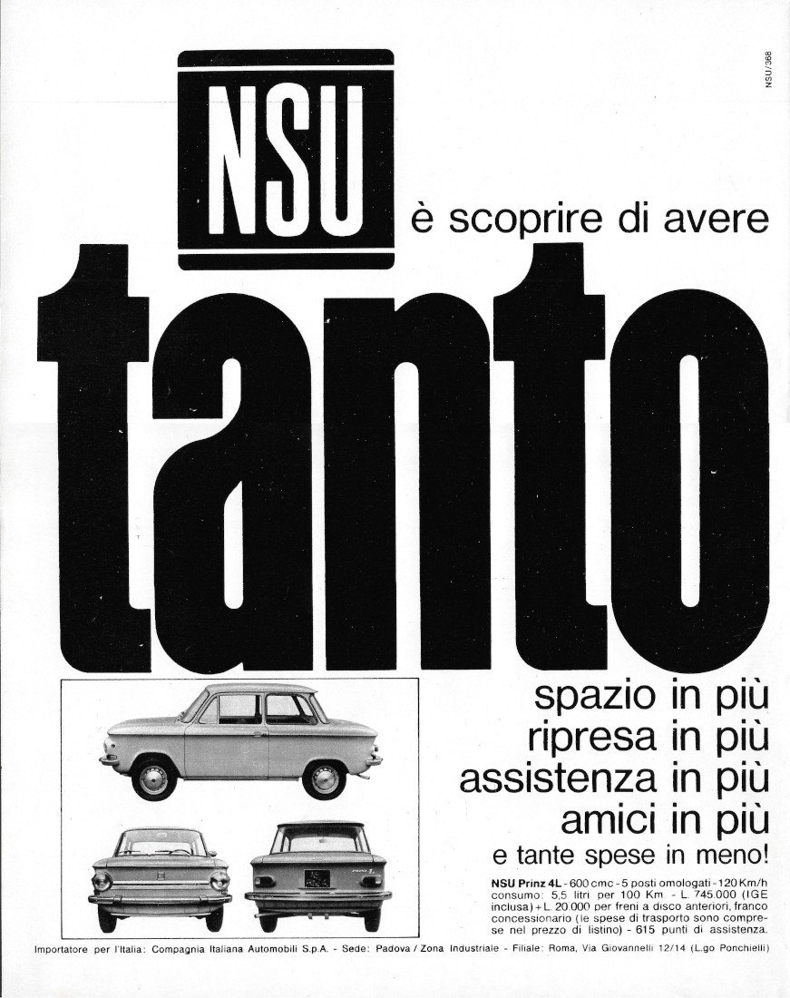 NSU è scoprire tanto... - Advertising 1968