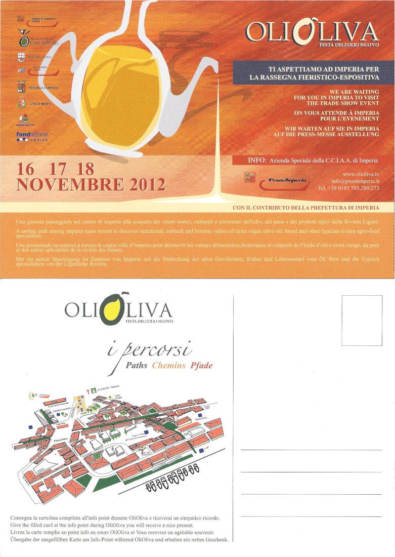 Olioliva. Imperia 16/18 Novembre 2012. Non viaggiata