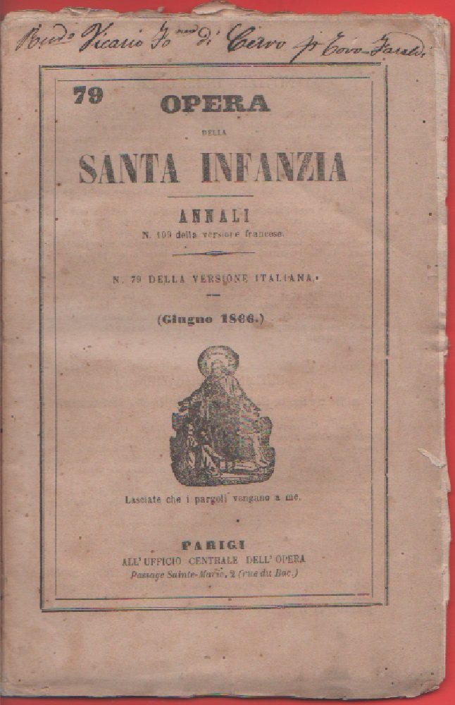 Opera della Santa Infanzia. Annali n. 79, Giugno 1866