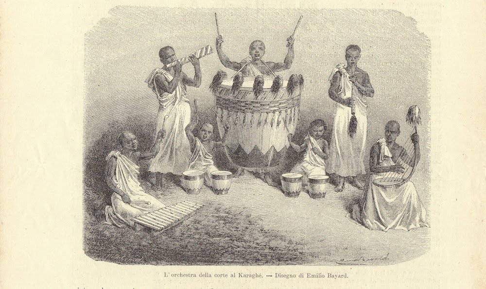 Orchestra di corte al Karaghé. Illustrazione 1864