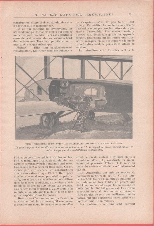 Où en est l'aviation eméricaine?. Stampa 1926