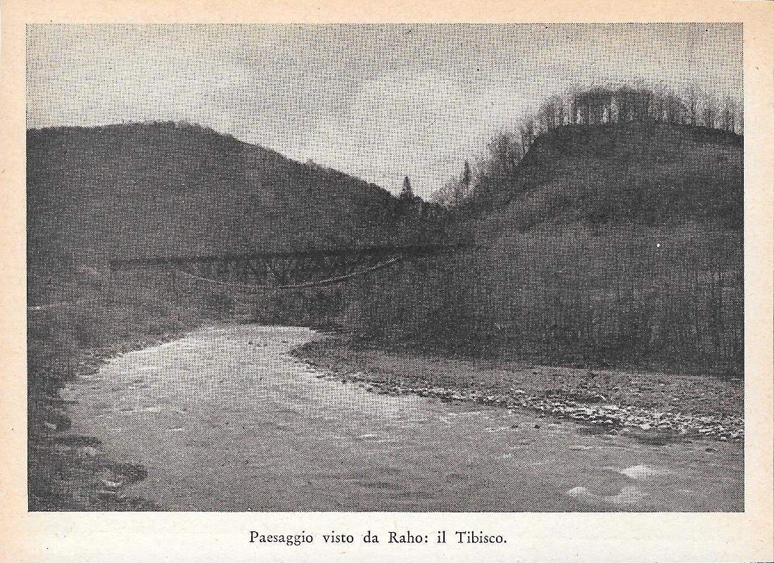 Paesaggio visto da Raho, il Tibisco (Ungheria). Stampa 1934