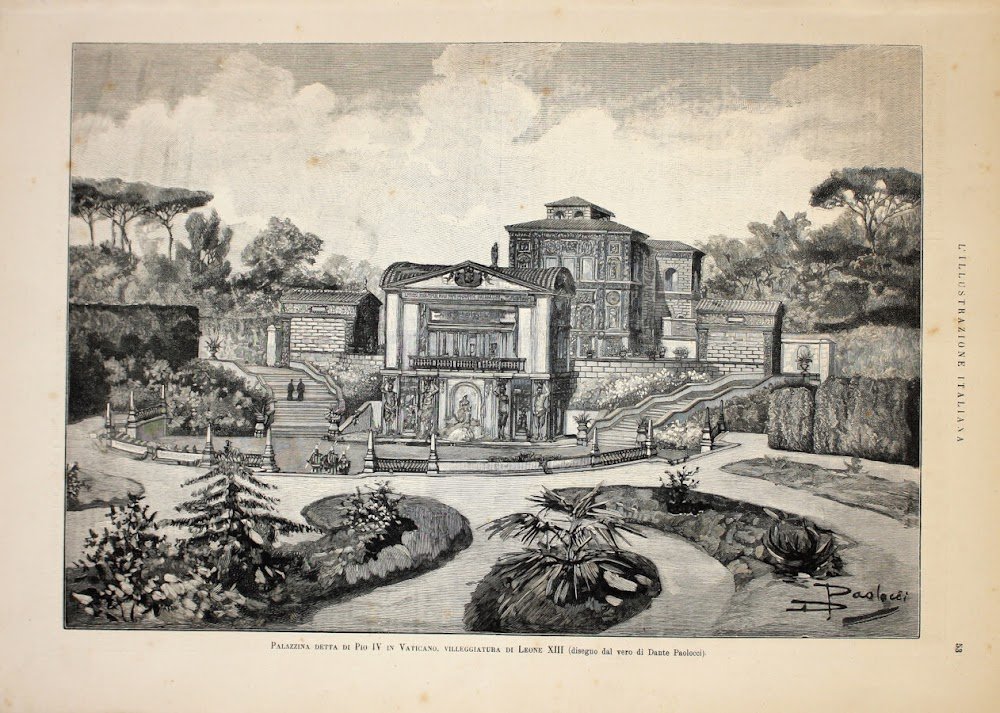 Palazzina detta di Pio IV in Vaticano, villeggiatura di Leone …