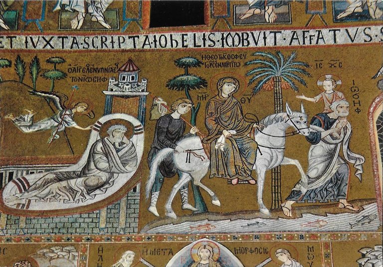 Palermo. Cappella Palatina. Fuga della Madonna. Non viaggiata