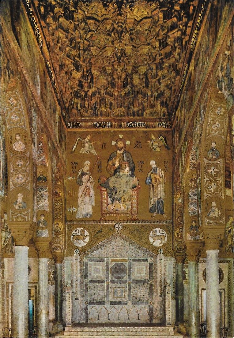 Palermo. Cappella Palatina. Trono Reale. Non viaggiata