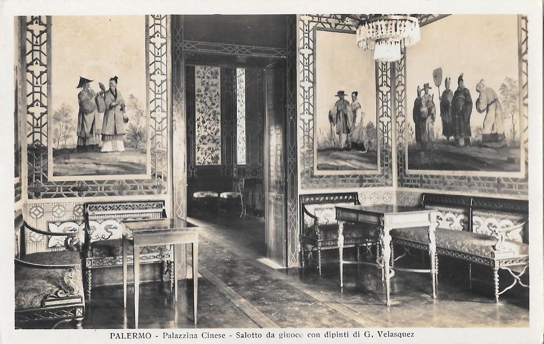 Palermo. Palazzina Cinese. Salotto da giuoco. Non viaggiata, originale