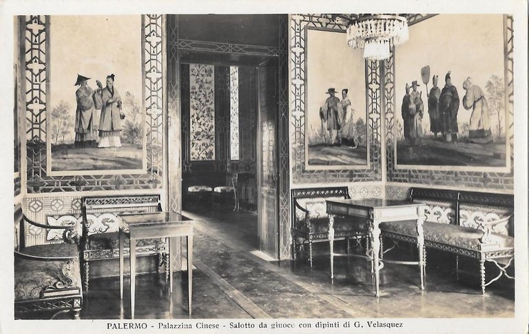 Palermo. Palazzina Cinese. Salotto da giuoco. Non viaggiata, originale