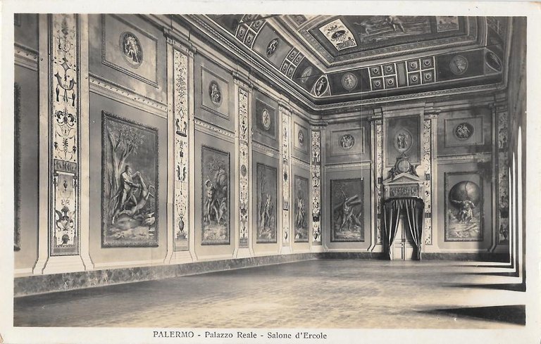 Palermo. Palazzo Reale. Salone d'Ercole. Non viaggiata, originale
