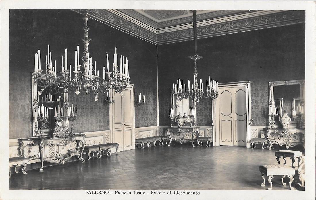 Palermo. Palazzo Reale. Salone di ricevimento. Non viaggiata, originale