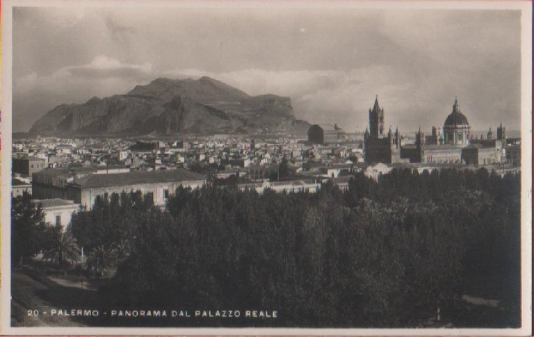 Palermo. Panorama dal Palazzo Reale.Non viaggiata
