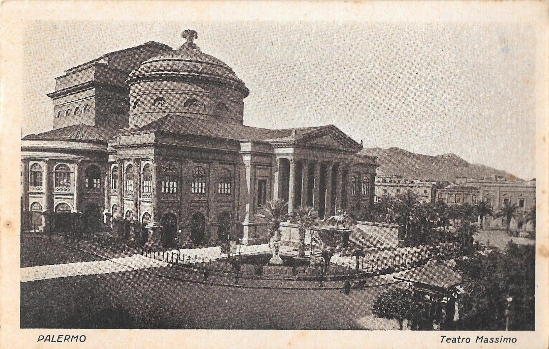 Palermo. Teatro Massimo. Non viaggiata, originale