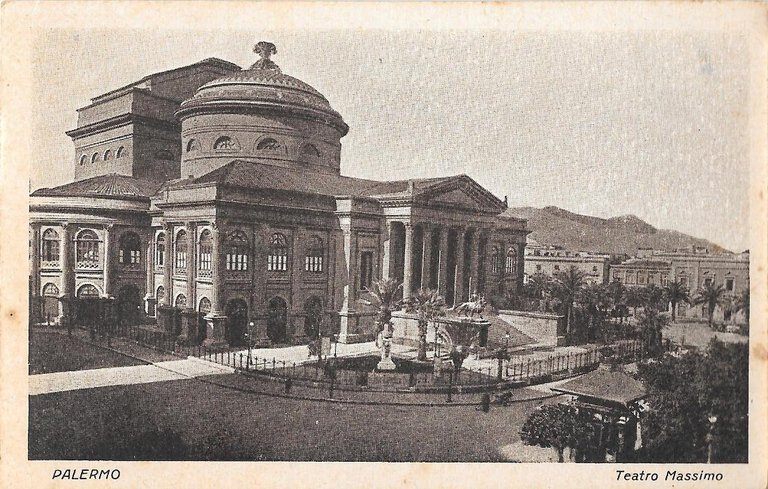 Palermo. Teatro Massimo. Non viaggiata, originale