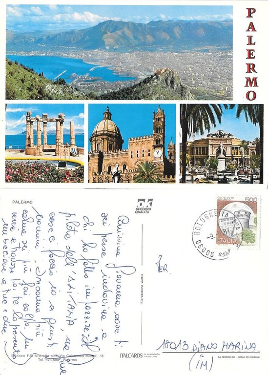 Palermo. Vedute. Viaggiata 1987