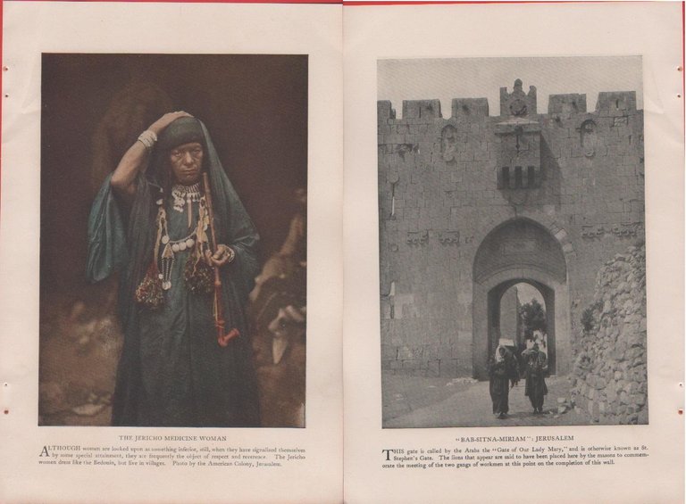Palestine. The Jericho medicine women/Bab Sitna Miriam. Jerusalem. Foto da rivista 1914