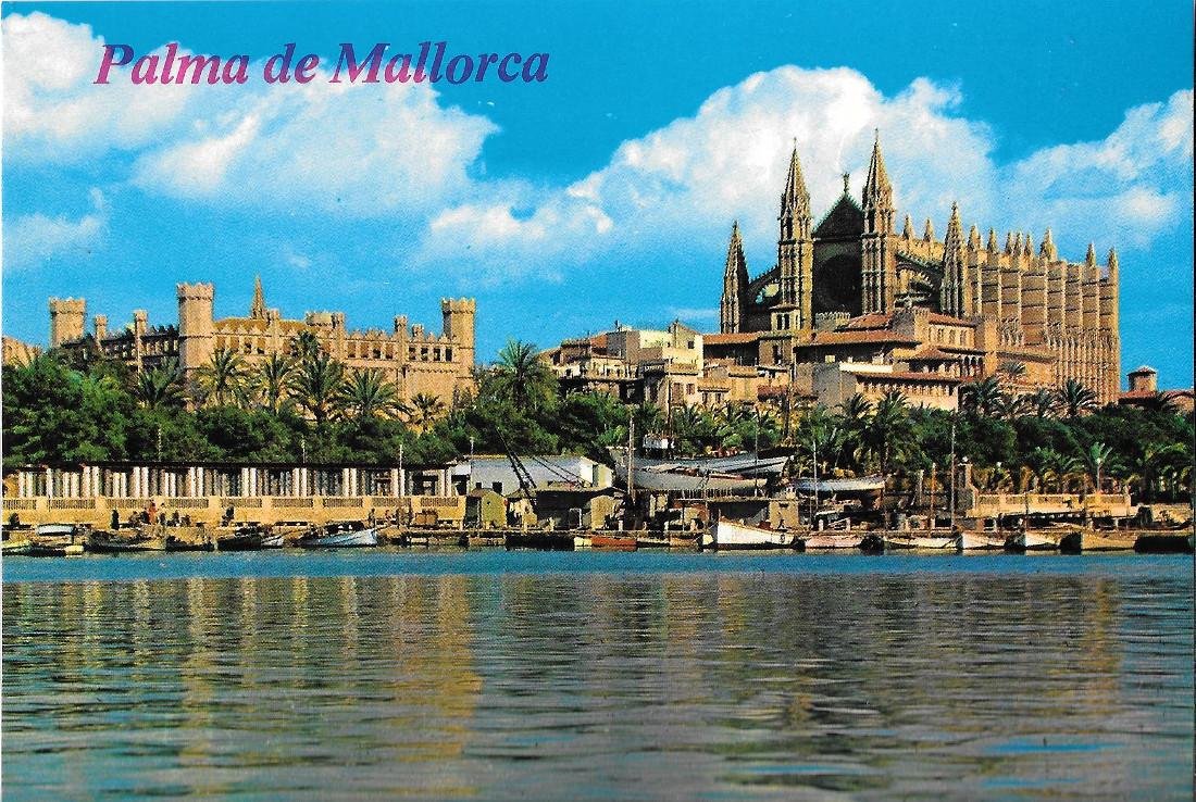 Palma de Mallorca. La Catedral y La Lonja. Non viaggiata