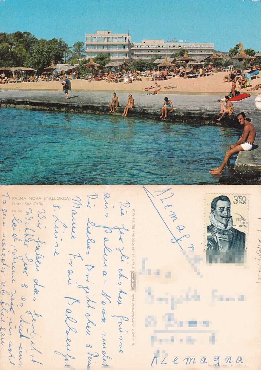 Palma Nova (Mallorca). Hotel Sn Caliu. Viaggiata