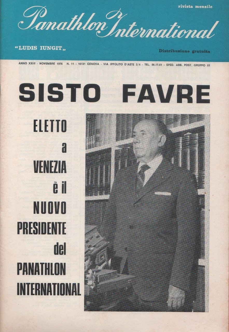 Panathlon International. n. 11. 1976