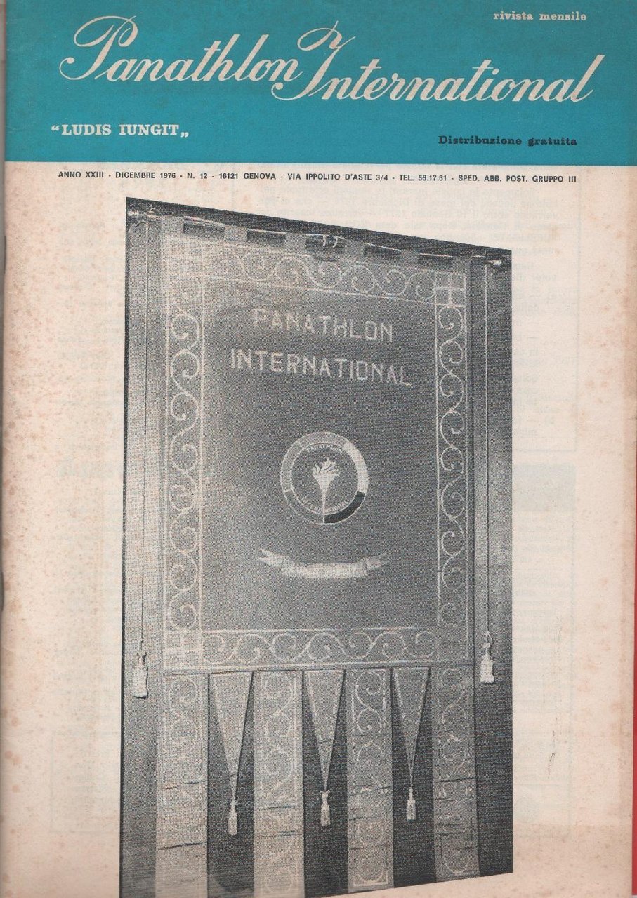 Panathlon International. n. 12. 1976