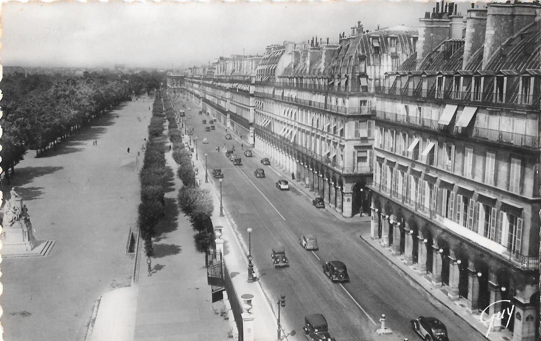 Parigi. Rue de Rivoli et jardin des Tuileries. Non viaggiata, …