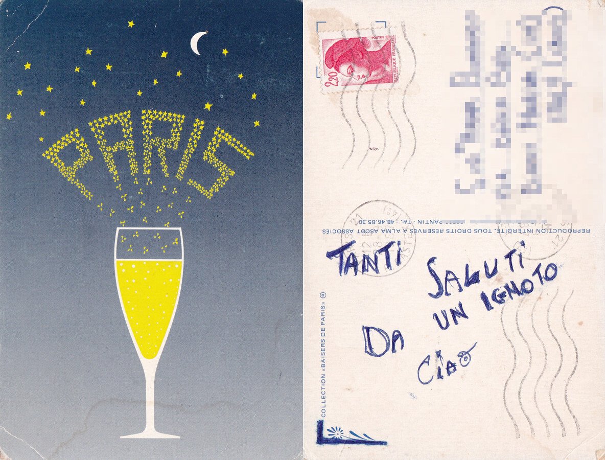 Paris. Viaggiata 1987