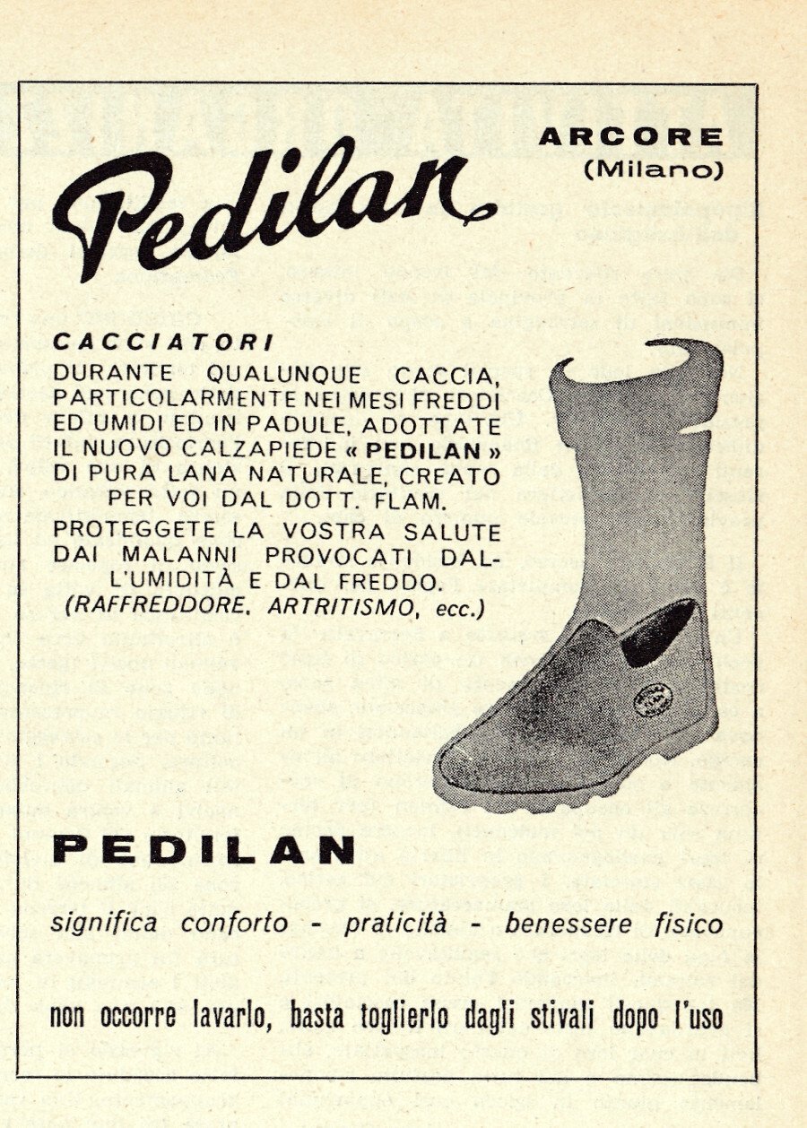 Pedilan. Advertising 1962