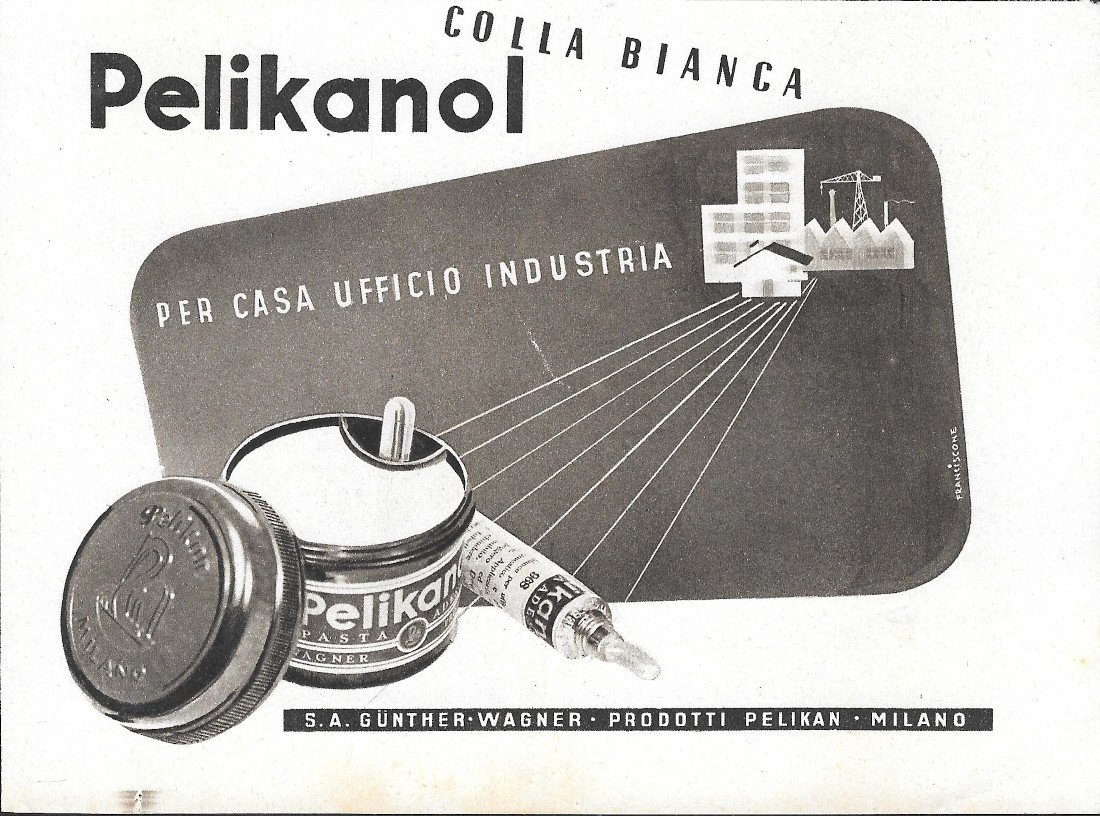 Pelikanol colla bianca - Advertising 1941