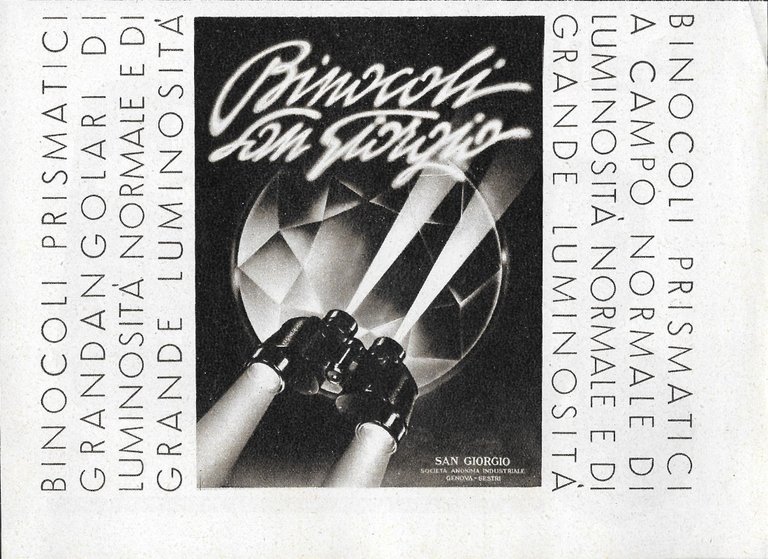 Pelikanol colla bianca / Binocoli S.Giorgio - Advertising 1941