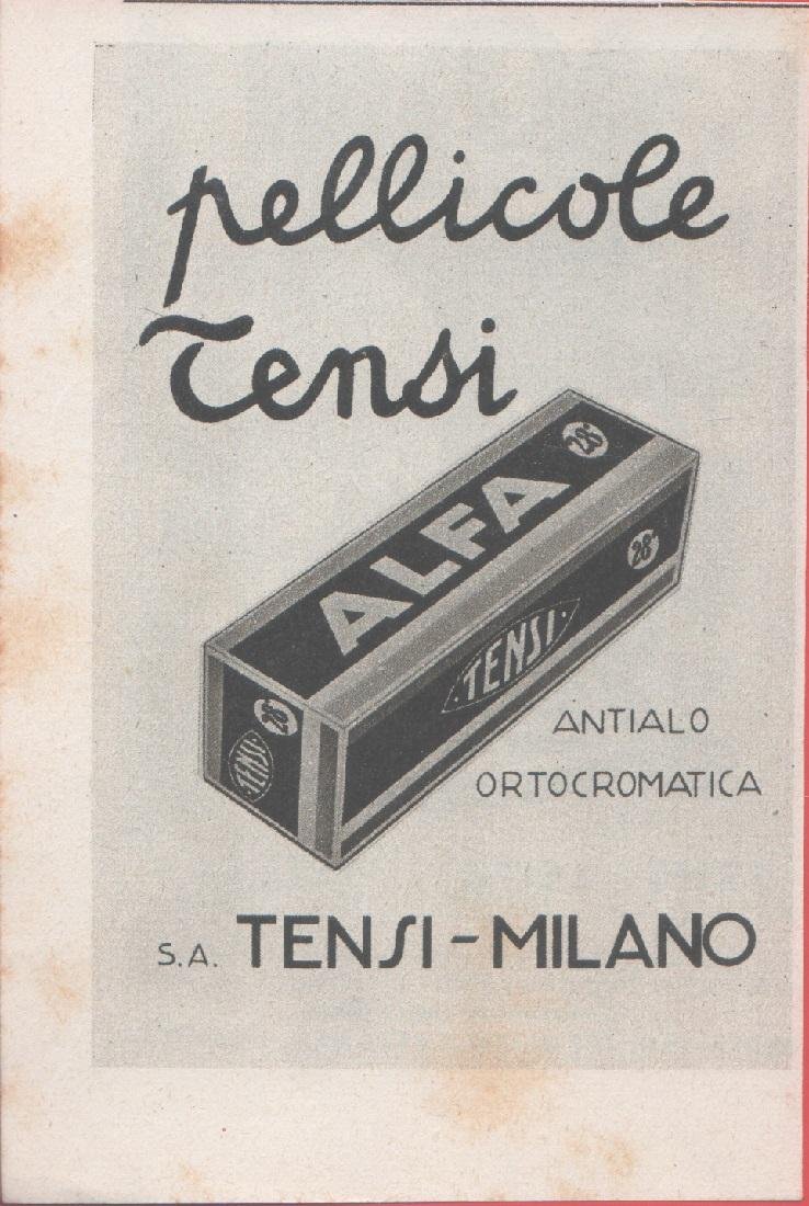 Pellicole Tensi. Pubblicita 1941