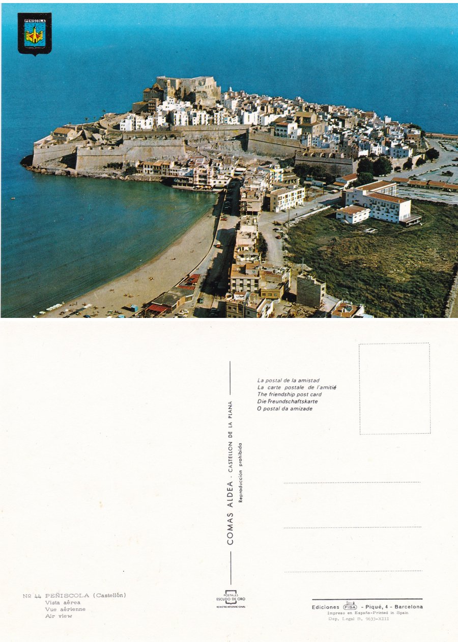 Peniscola. Vista aerea. Non viaggiata