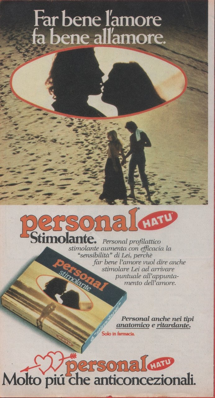 Personal Hatù stimolante. Advertising 1980