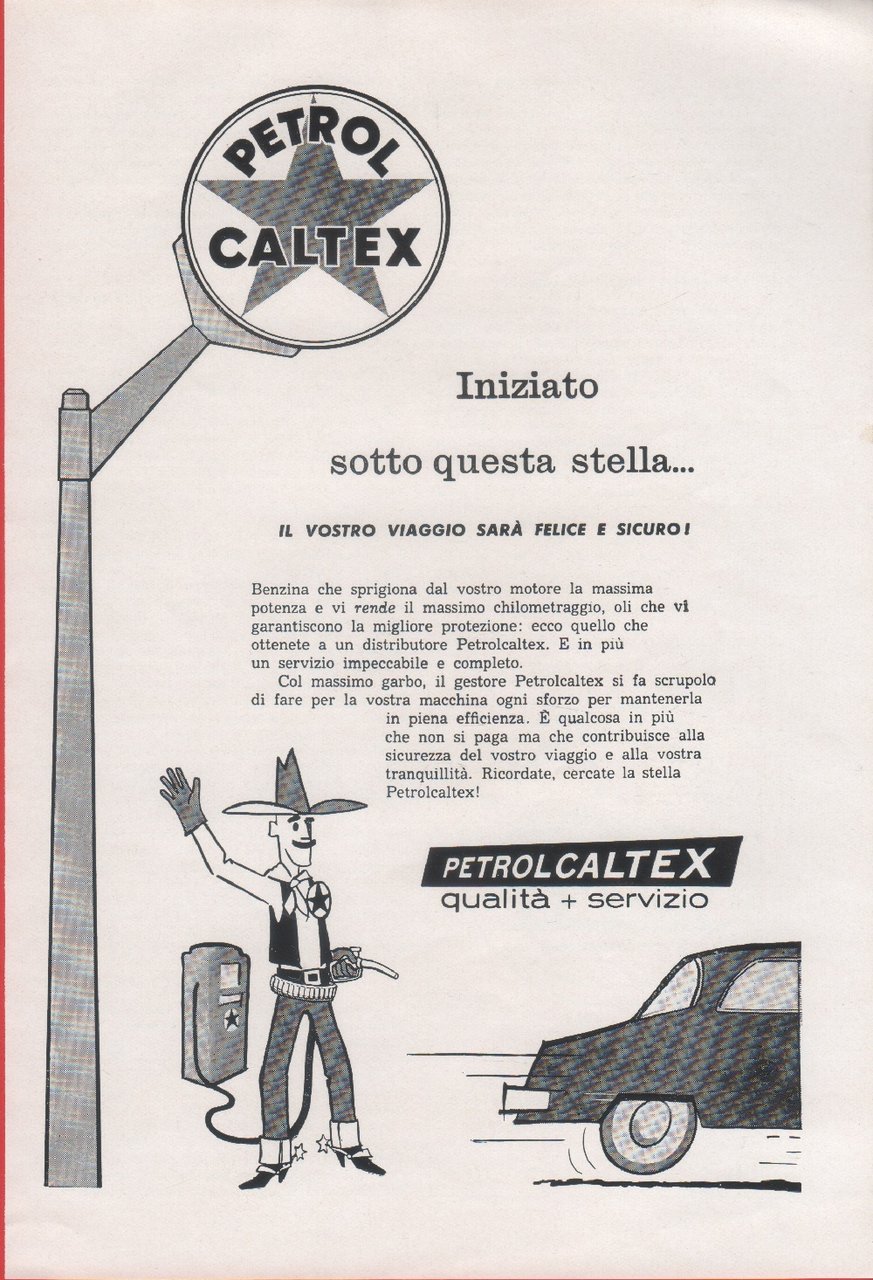 Petrol Caltex. Advertising 1959