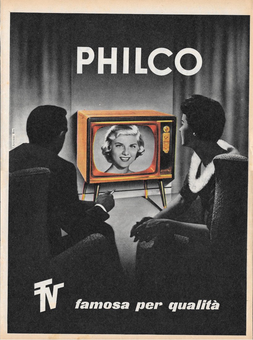 Philco TV famosa per qualità - Advertising 1956