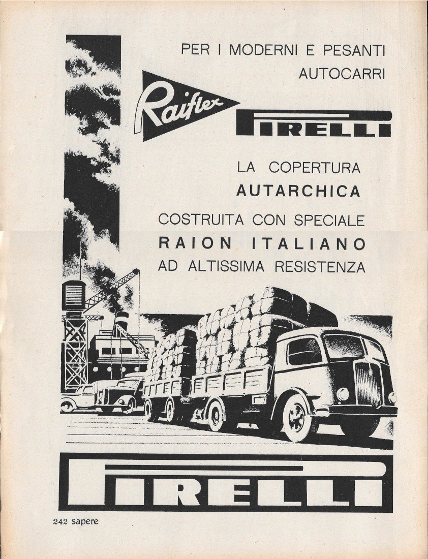 Pirelli Raiflex - Advertising 1940
