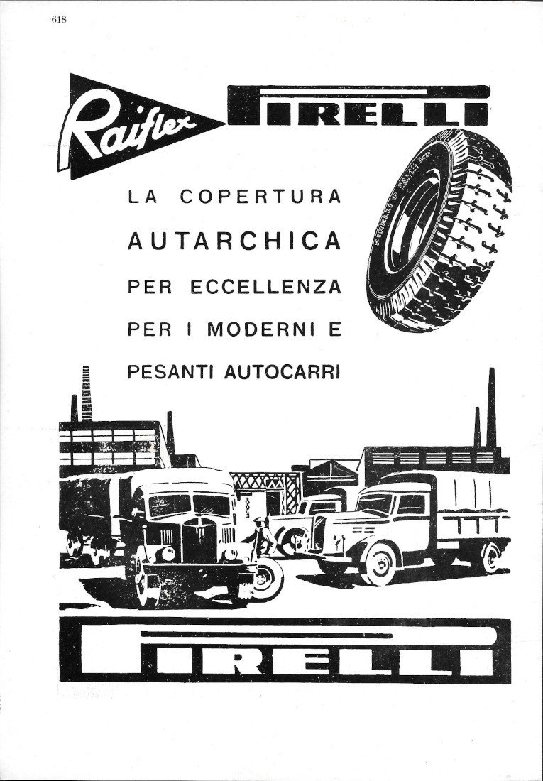 Pirelli Raiflex / Gran Premio Sarti - Advertising 1941