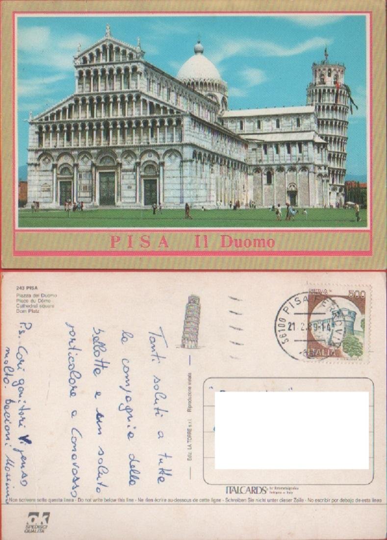 Pisa. Il duomo. Viaggiata 1989
